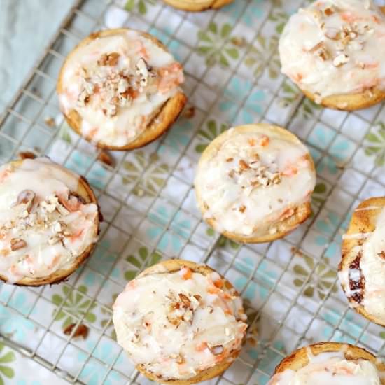 Carrot Cheesecake Cinnamon Rolls