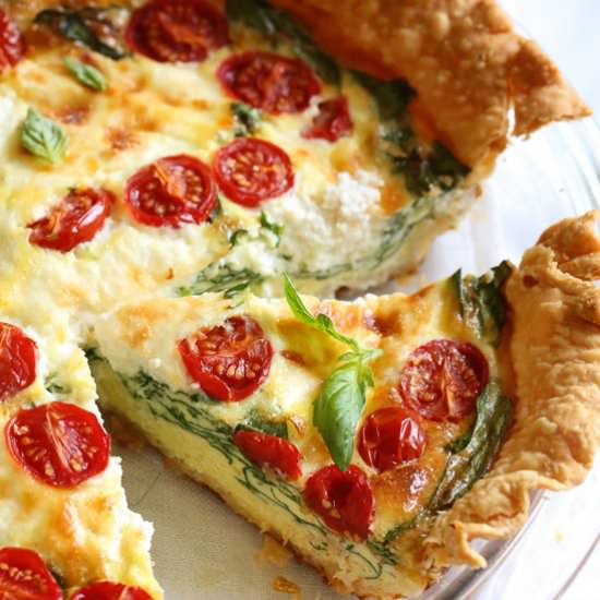 Spinach Ricotta Quiche