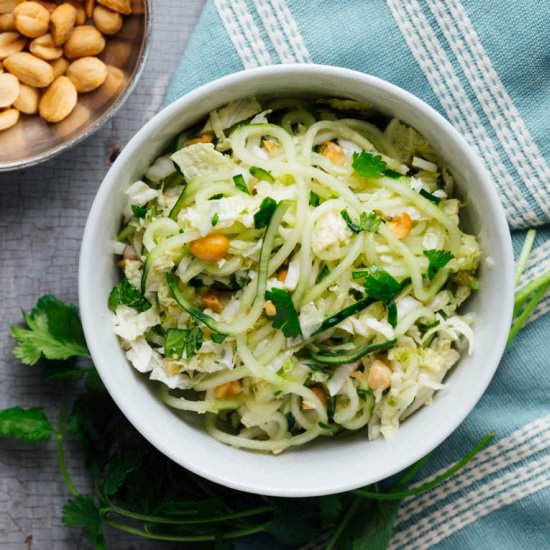 cucumber and napa cabbage coleslaw