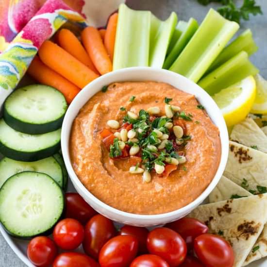 Roasted Red Pepper Hummus