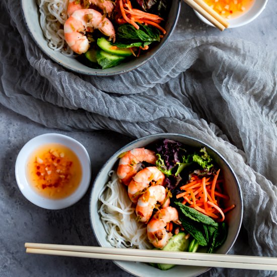 Vietnamese Shrimp Vermicelli Bowl