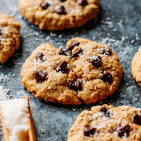 Healthy Oat & Coconut Cookies