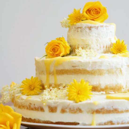 Elderflower & Lemon Wedding Cake