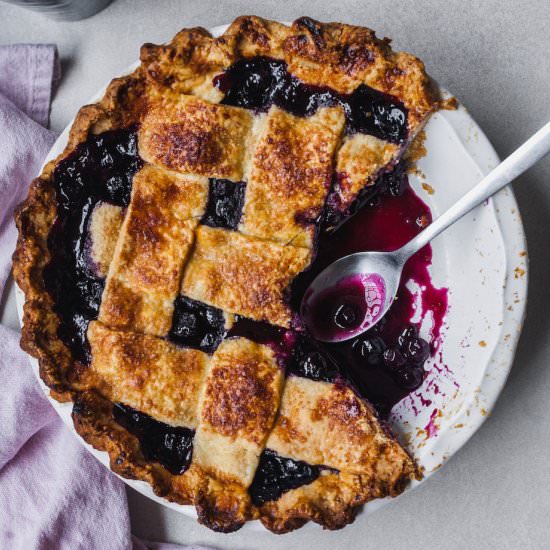 Spiced Blueberry Pie