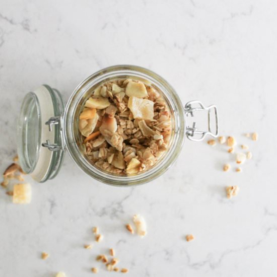 Pineapple Macadamia Nut Granola