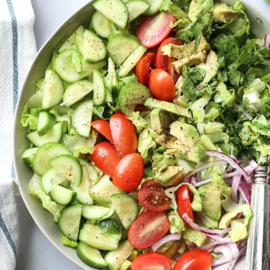 Romaine Tomato Avocado Salad
