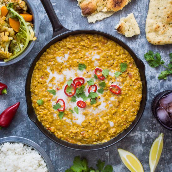 Vegan Red Lentil Dhal