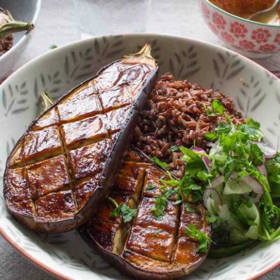 Miso Glazed Aubergine