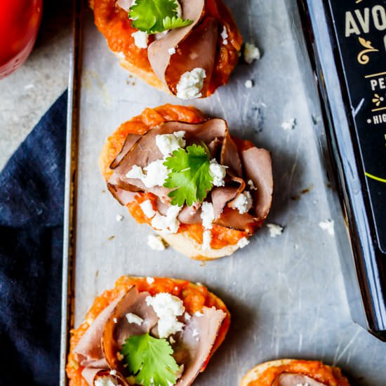Easy Appetizer Eggplant Bruschetta