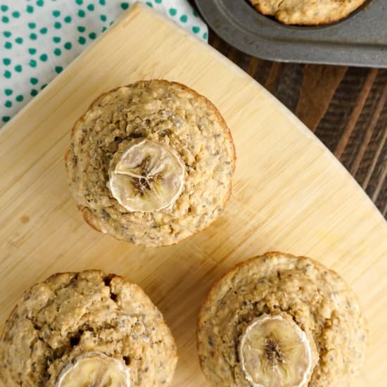 Banana Chia Quinoa Muffins