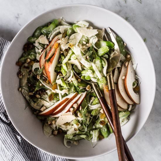 Celery, Pear and Hazelnut Salad