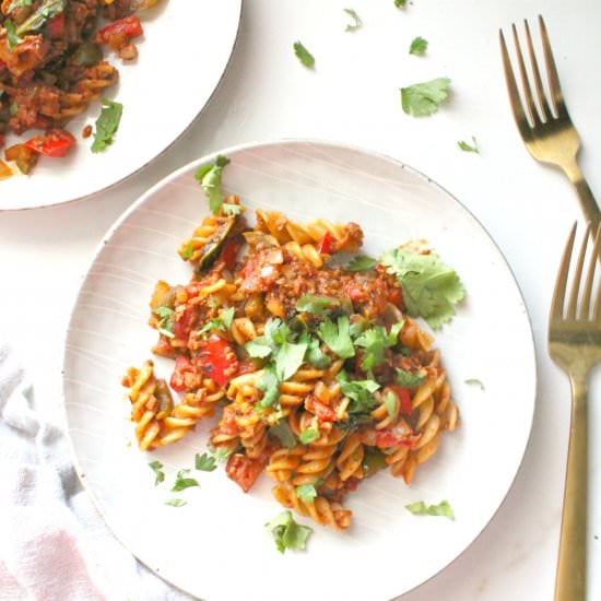 Vegan Soyrizo Pasta