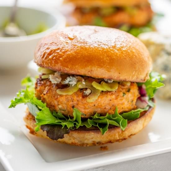 Grilled Buffalo Chicken Burger