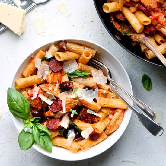 Chicken and Chorizo Pasta