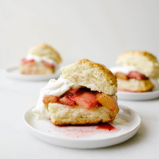 Rhubarb Shortcakes
