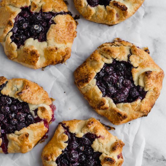 blueberry galettes