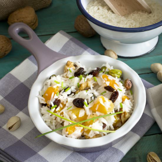 BASMATI RICE WITH NUTS AND DRIED FRUIT