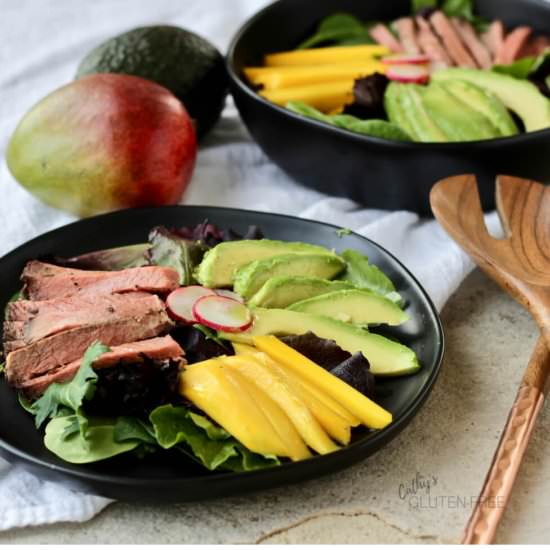 Mango Beef Salad with Avocado