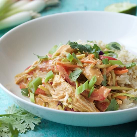 Instant Pot Thai Peanut Chicken
