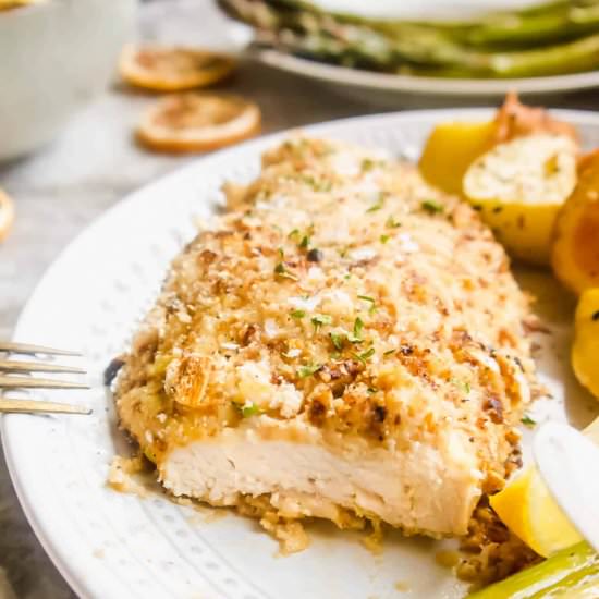 Dried Lemon Crusted Baked Chicken
