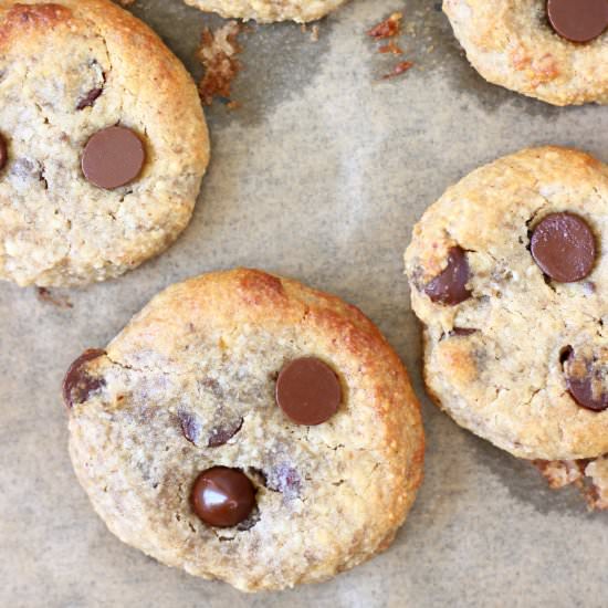 Vegan GF Chocolate Chip Cookies