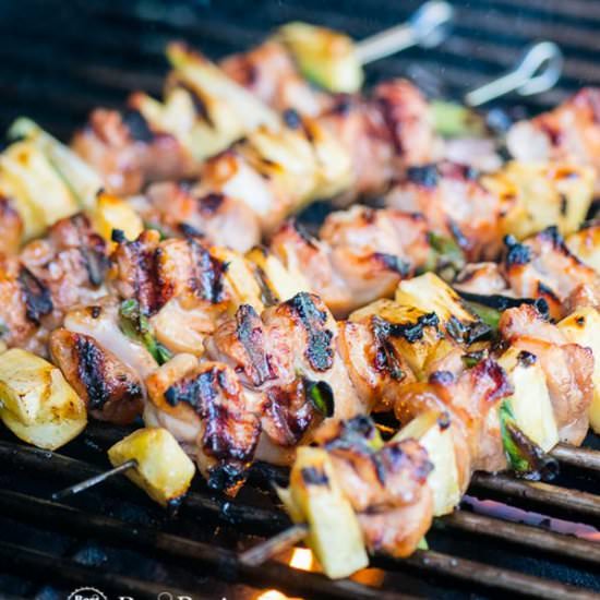 chicken teriyaki skewers