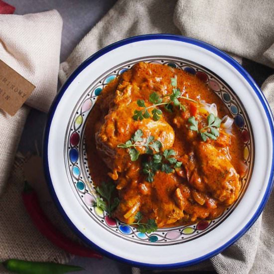 Pressure cooker chicken masala