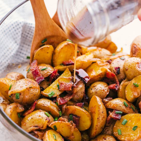 ROASTED POTATO SALAD WITH BACON