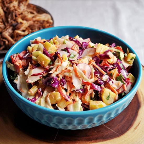Tangy Pineapple Coleslaw