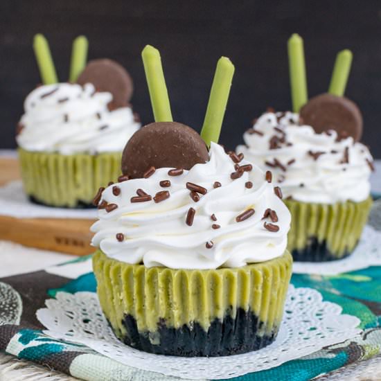 Matcha Green Tea Cheesecakes