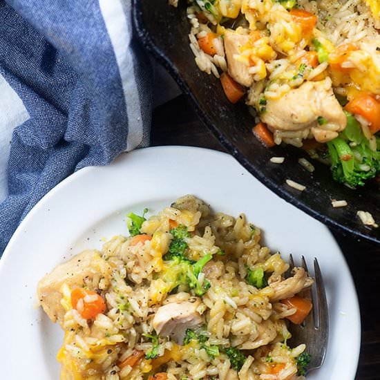 CHEESY CHICKEN AND RICE