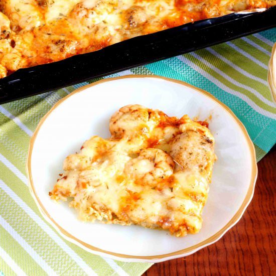 Cauliflower Sheet Pan Pizza