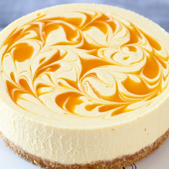 No Bake Mango Cheesecake