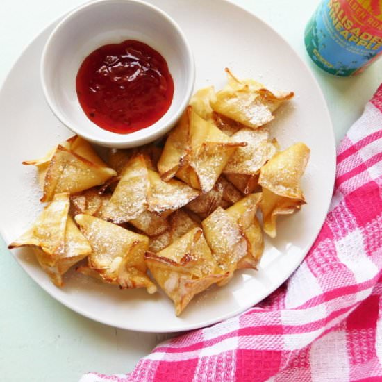 Baked Coconut Shrimp Wontons