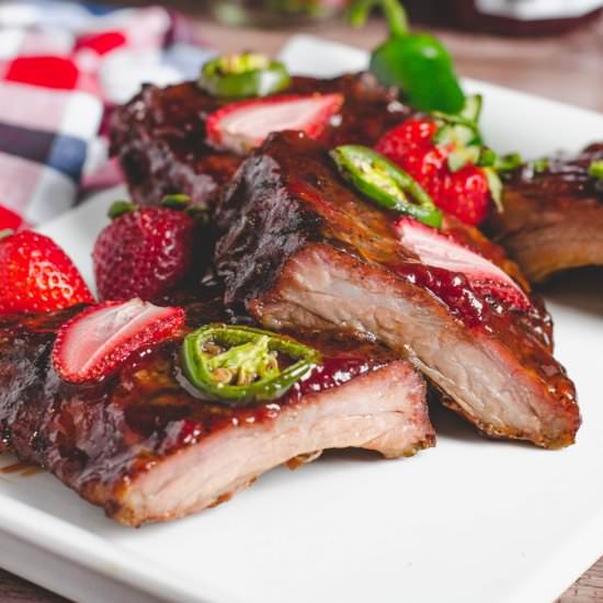 Strawberry Jalapeño Baby Back Ribs