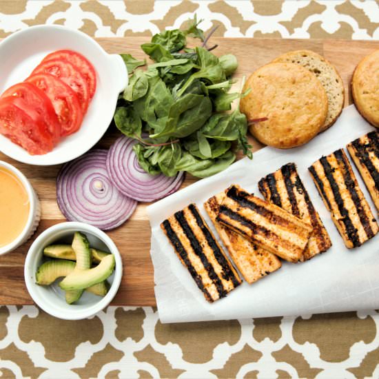 Grilled Chipotle Tofu Sandwich
