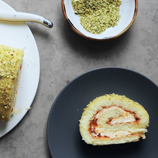 apricot swiss roll