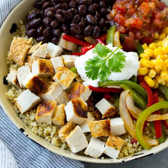 Mexican Chicken Quinoa Bowl