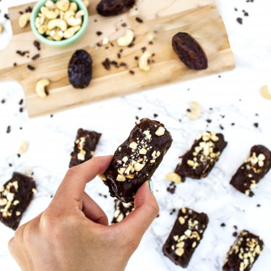 Vegan Frozen Banana Snickers