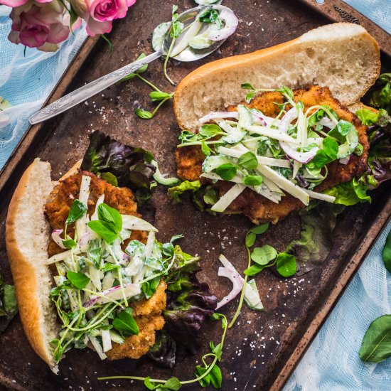 Pork Schnitzel Sandwiches