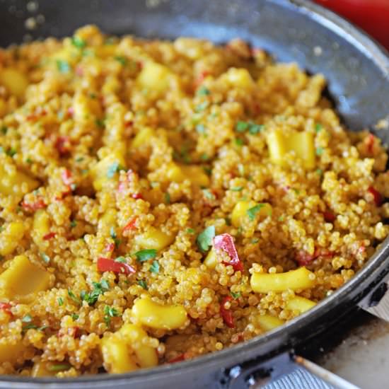 Quinoa with Saffron & Squid Recipe