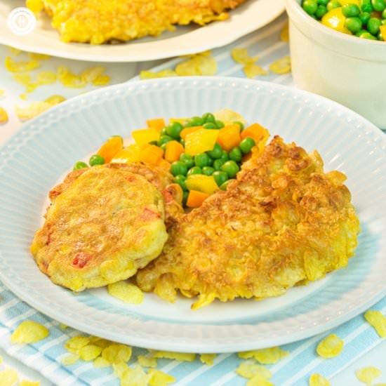 Cornflakes-Coated Turkey Chops