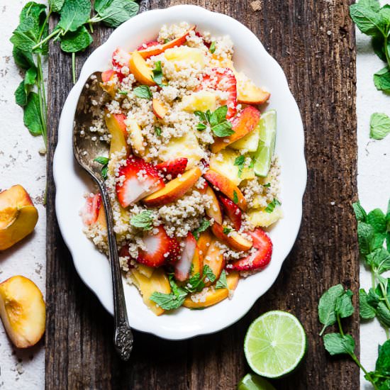 Honey  Lime  Quinoa  Fruit  Salad