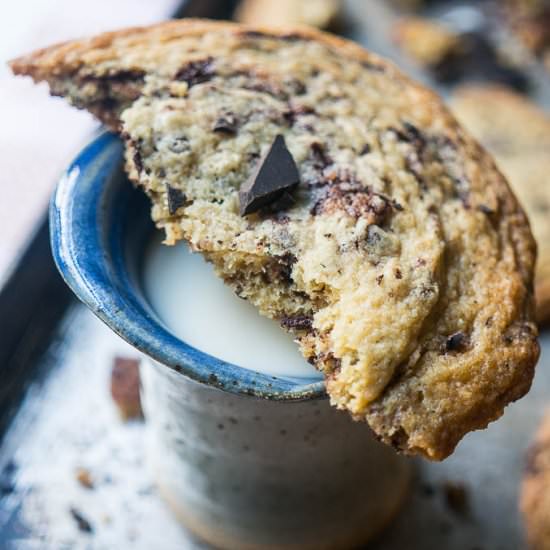 Wrinkly Chocolate Chip Cookies