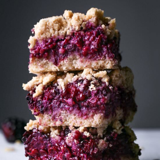 Blackberry Oat Bars