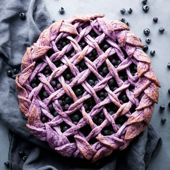 Blueberry Pie with Berry Crust
