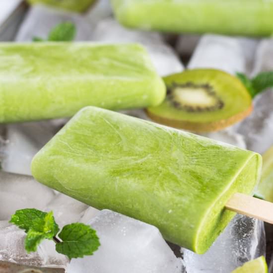 Healthy Green Smoothie Popsicles