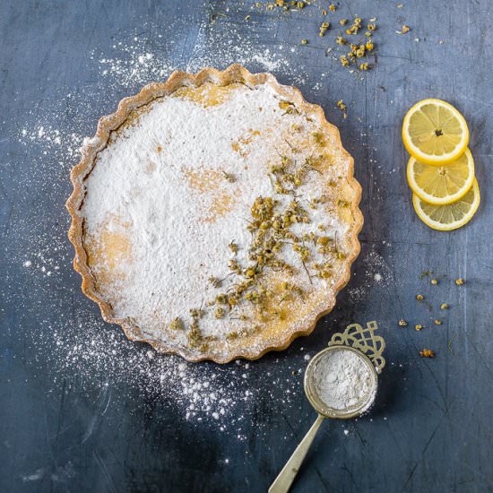 Lemon Tart with Chamomile Crust