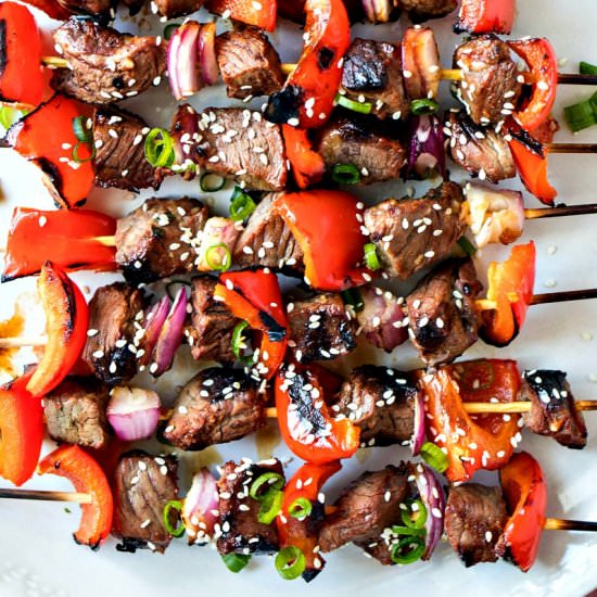 Asian Steak Skewers