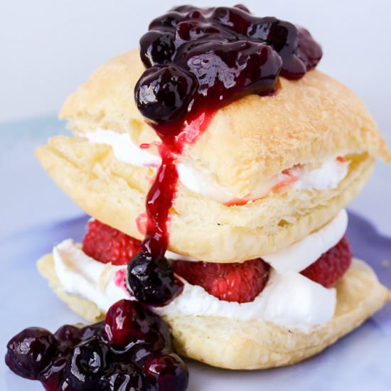 Mixed Berry Puff Pastry Napoleon